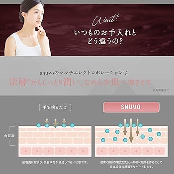 Amazon.co.jp: snuvo エレクトロポレーション専用美顔器スヌーヴォ